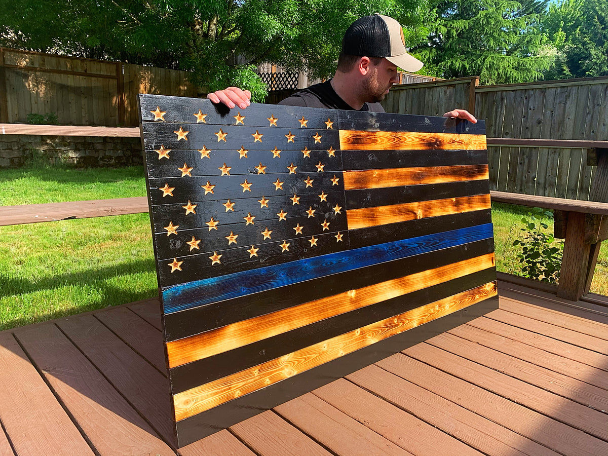 Thin Blue Line - Wood Cutting Board – ThinBlueLineHeroes