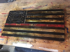 Building a Firefighter Wood Flag
