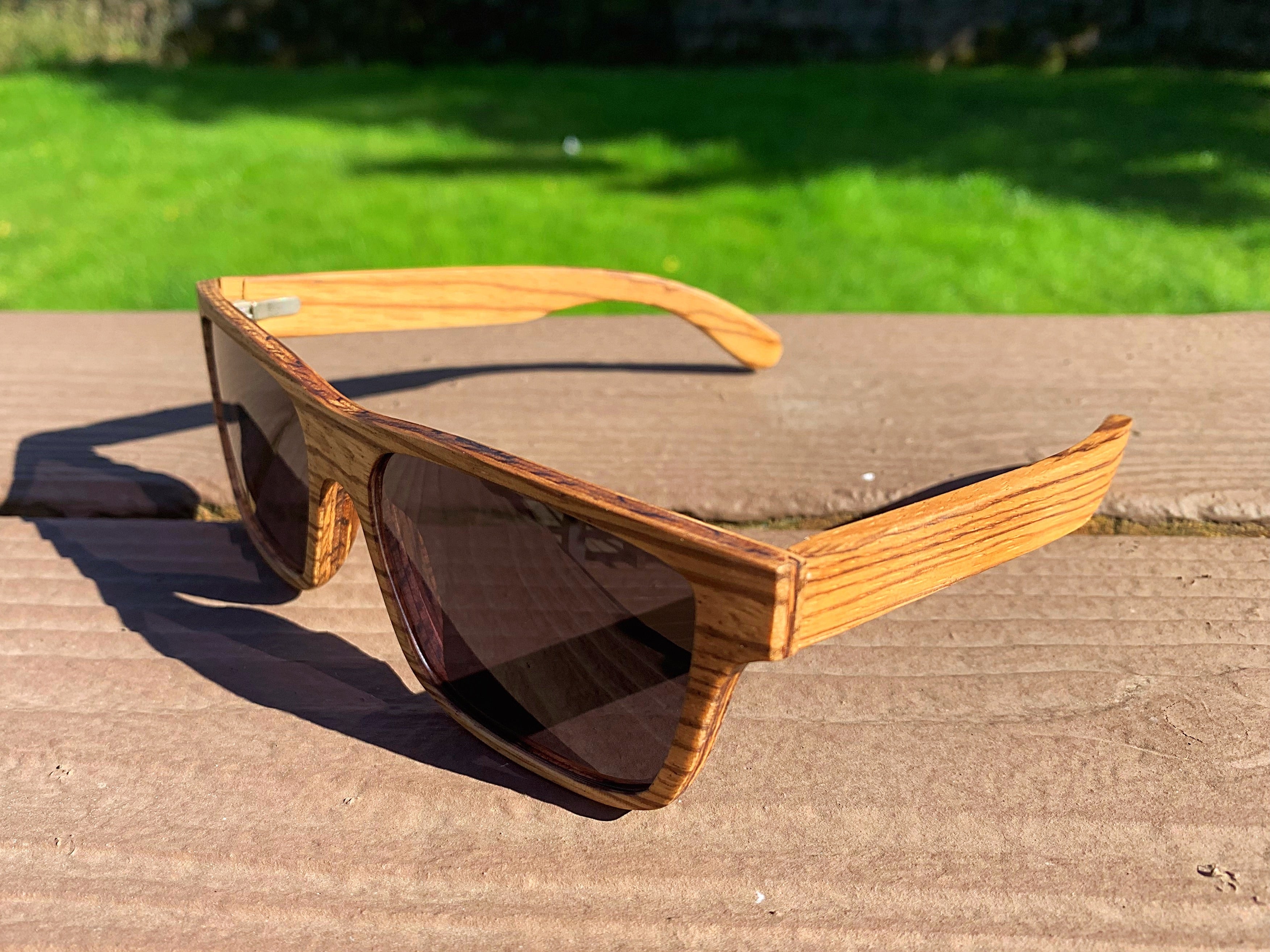 Zebra Wood Sunglasses