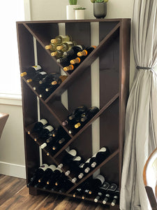 Rustic Wine Rack – Ditch Valhalla Wood Forge - Main Image