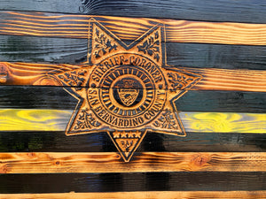 Thin Yellow Line with Agency Badge
